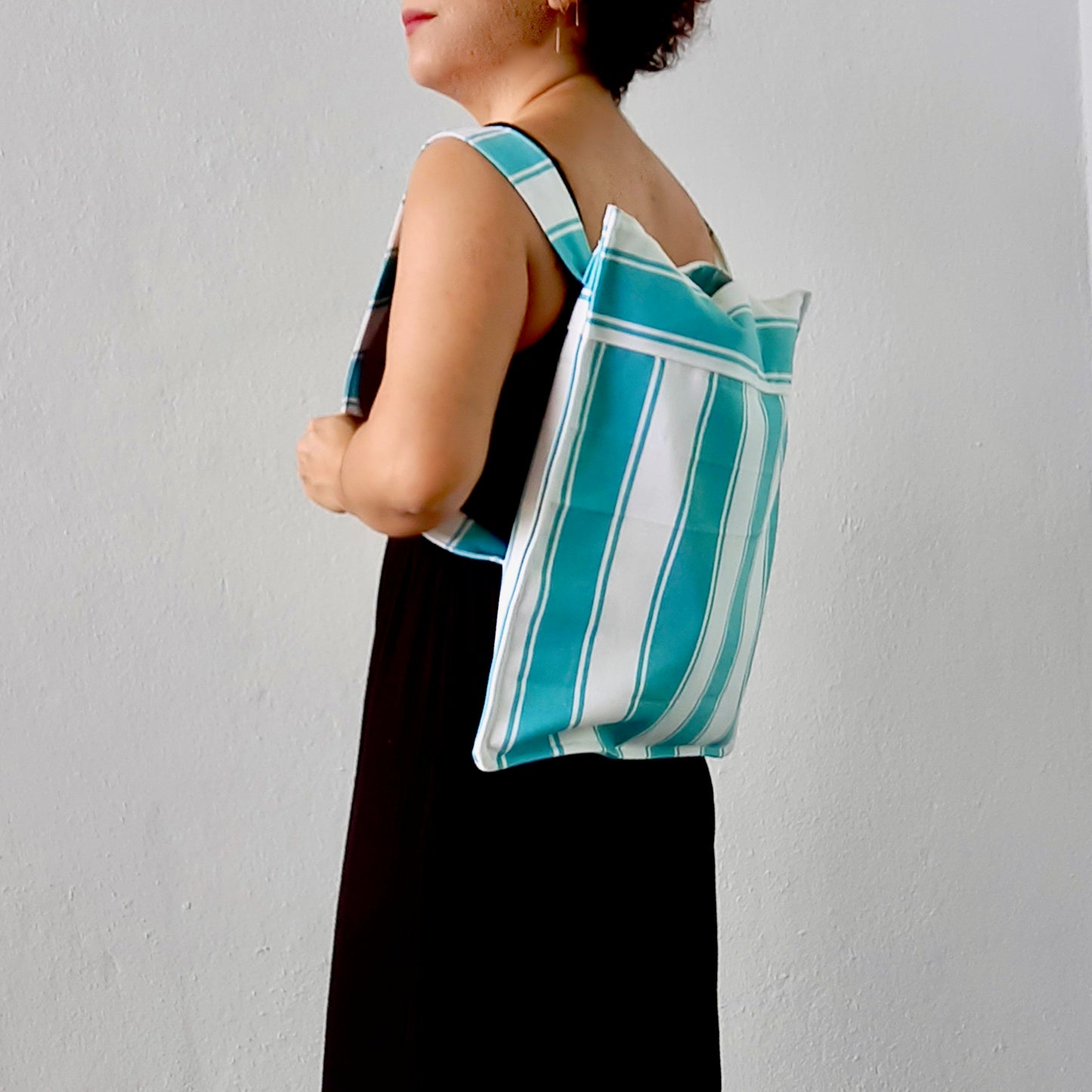 2Way Shopping Bag Pattern/ Back bag & Tote Bag/ 3 different size