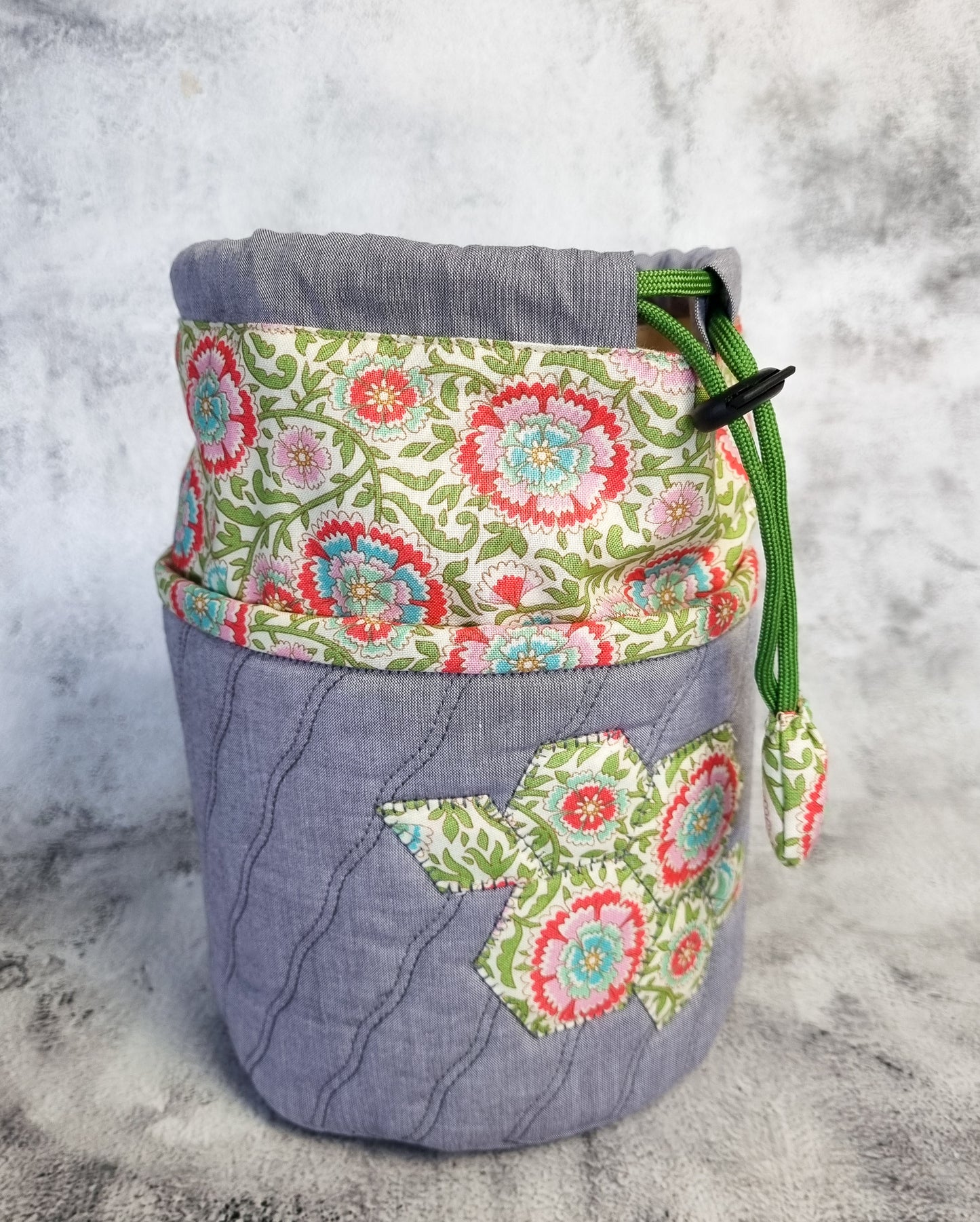 Drawstring Fabric Basket Pattern