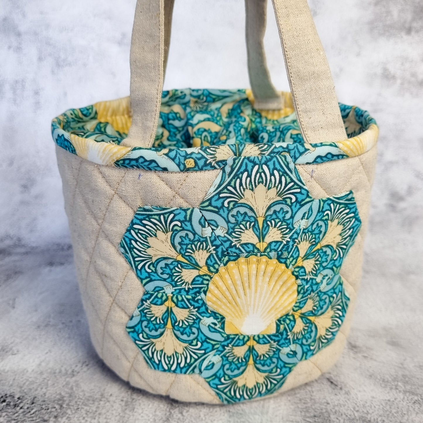 Drawstring Fabric Basket Pattern