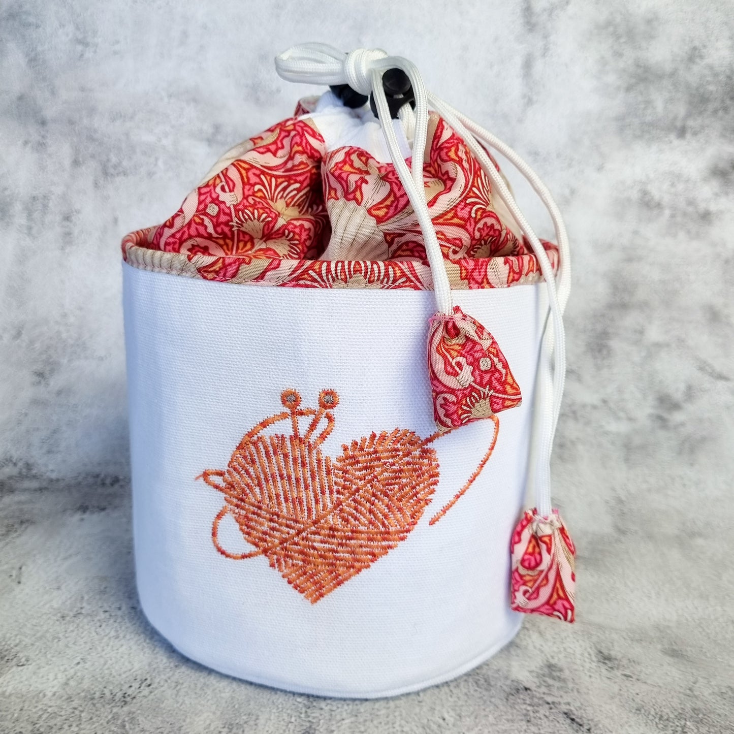 Drawstring Fabric Basket Pattern