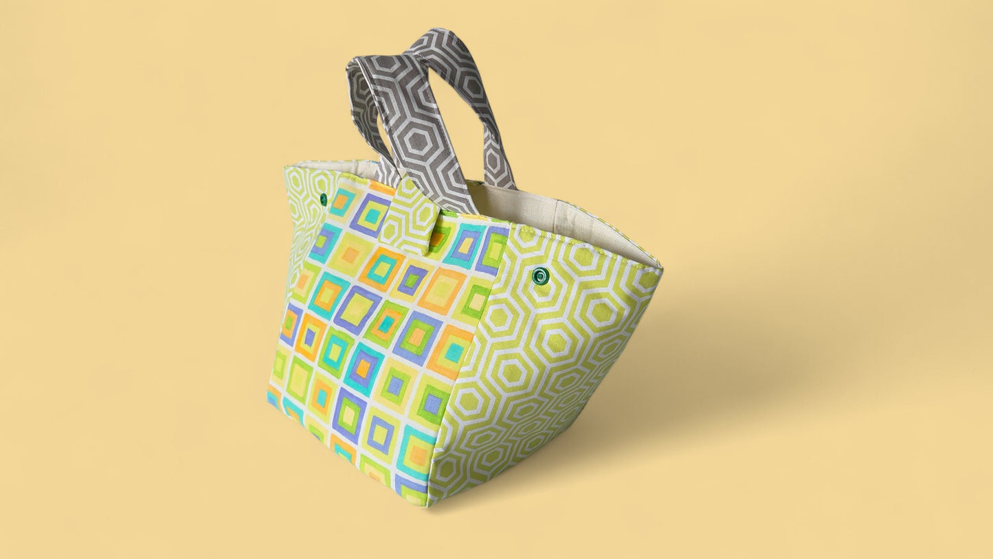 Lunch Bag & Handbag Sewing Pattern/ 2 Sizes