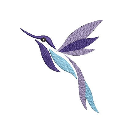 Bird Embroidery Design Set – 2 Variations, 5 Sizes Total