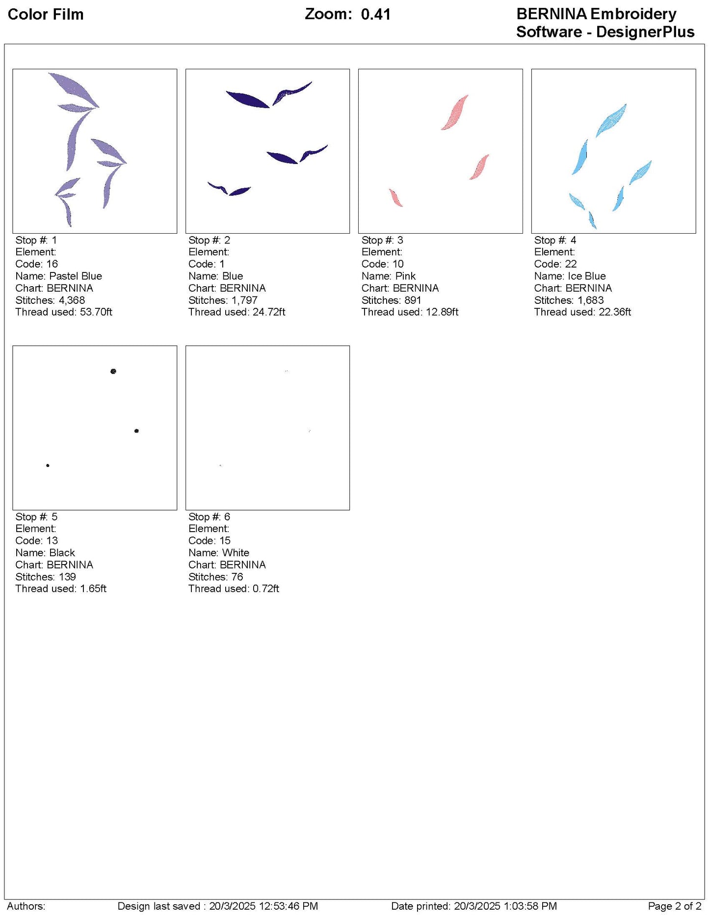Bird Embroidery Design Set – 2 Variations, 5 Sizes Total