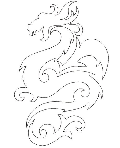 Dragon Quilt Block Embroidery Design