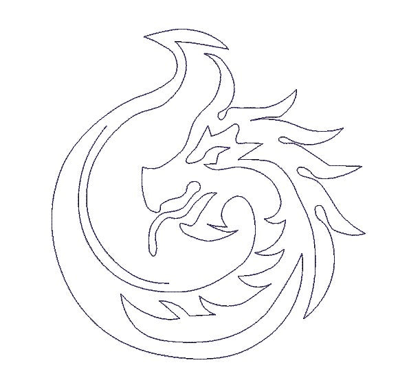 Dragon Quilt Block Embroidery Design