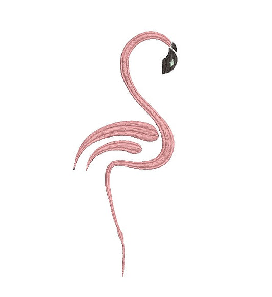 Flamingo Silhouette Machine Embroidery Designs – 5 Sizes