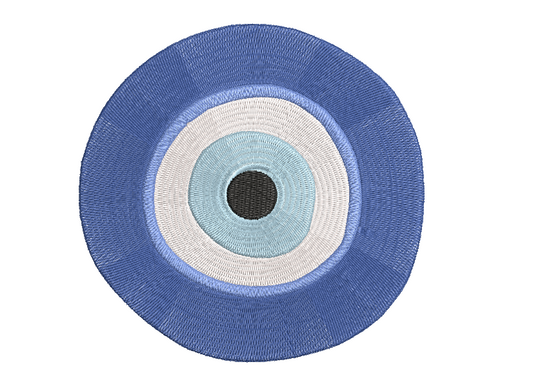 Evil Eye 🧿 Blue Eye / Nazar, Machine Embroidery Design 4 Sizes