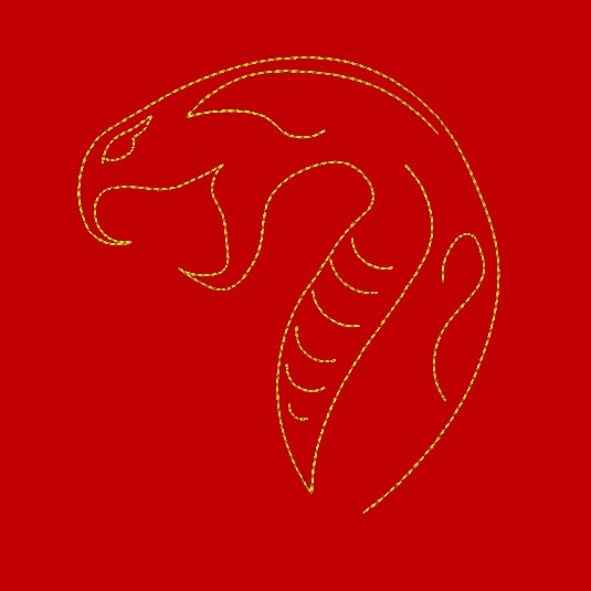 Snake Quilt Block Embroidery Design/ Chinese zodiac