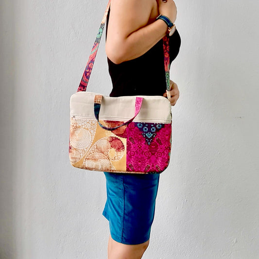 Laptop Bag Pattern/ 3 sizes, 11",13" and 15"/ with 6 pockets.