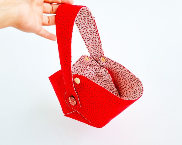 Convertible Fabric Basket Pattern/ 3 different sizes