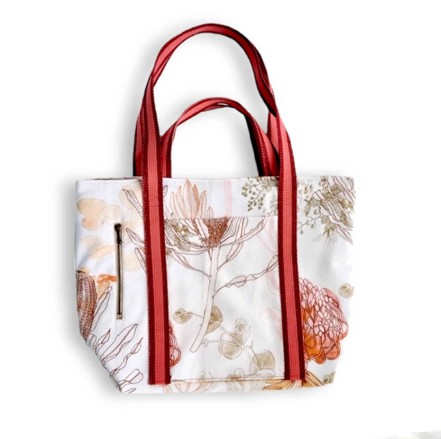 Multi pocket shopping bag/ Tote bag pattern with 2 pockets