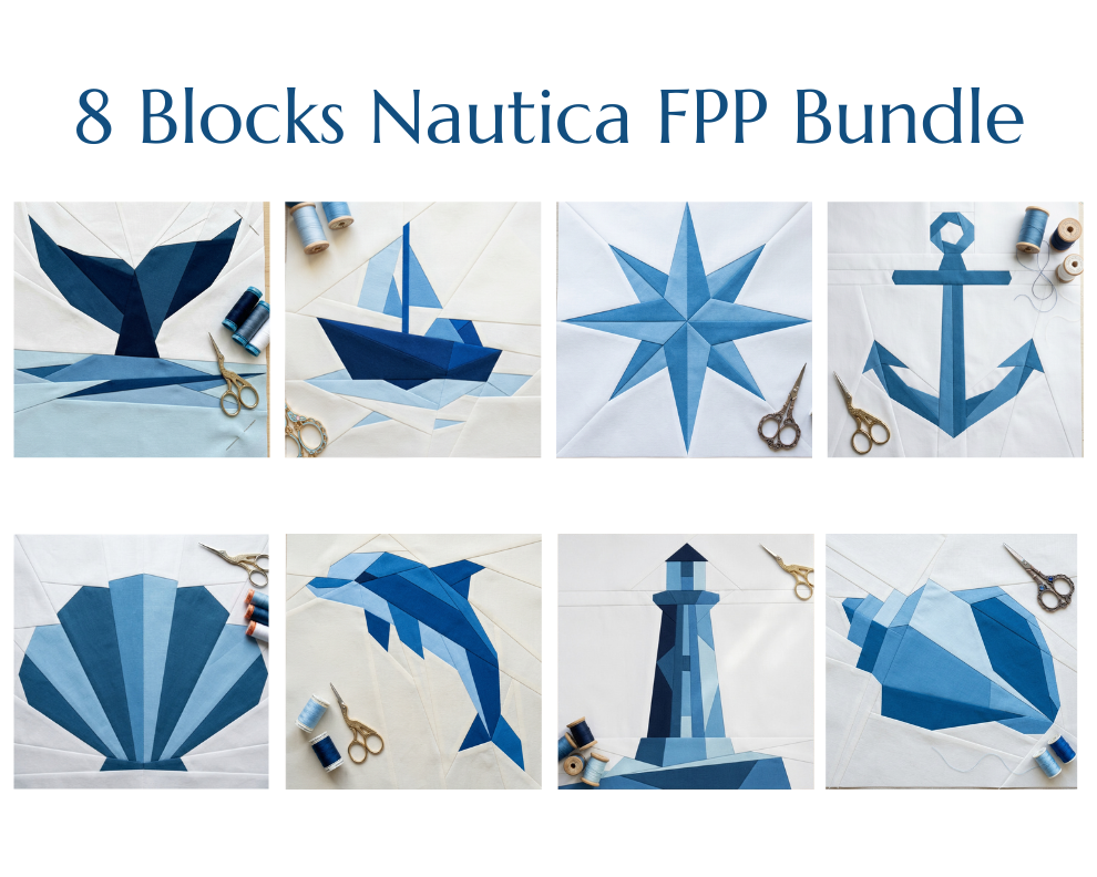8 Nautica Foundation Paper Piecing Pattern Bundle | PDF Quilt Patterns