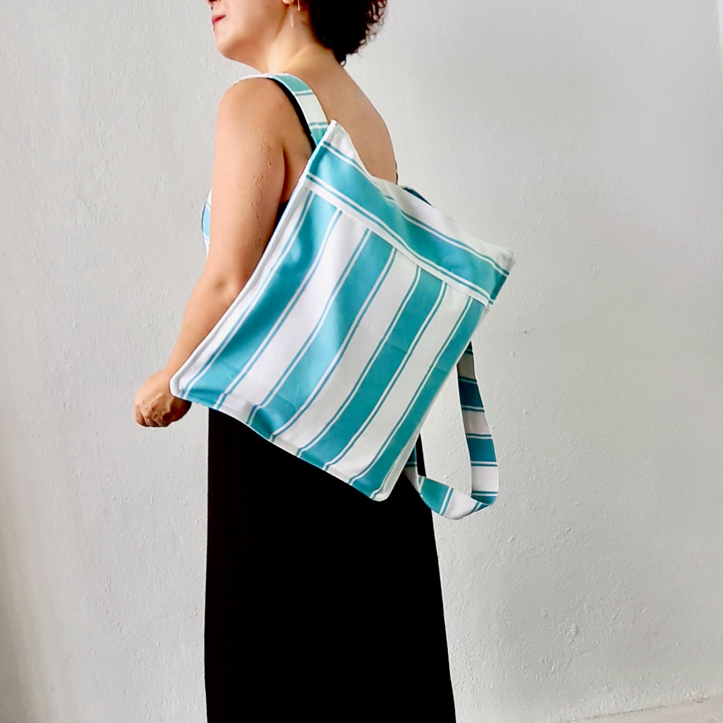 2Way Shopping Bag Pattern/ Back bag & Tote Bag/ 3 different size