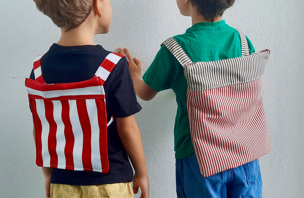 2Way Shopping Bag Pattern/ Back bag & Tote Bag/ 3 different size