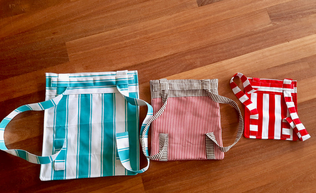2Way Shopping Bag Pattern/ Back bag & Tote Bag/ 3 different size