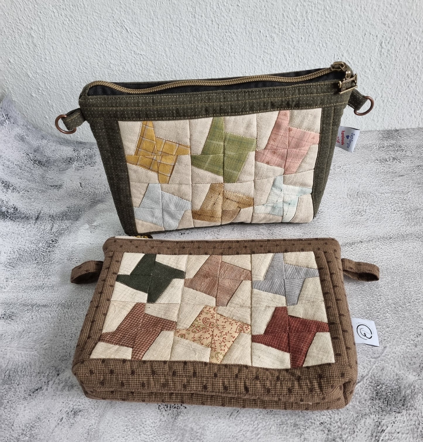 Windmill patchwork pouch pattern