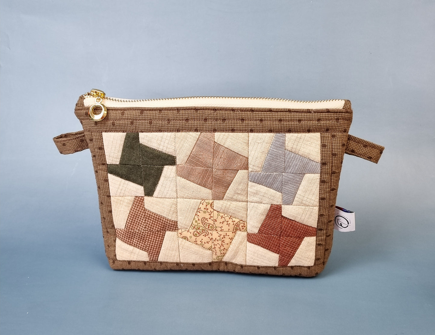 Windmill patchwork pouch pattern