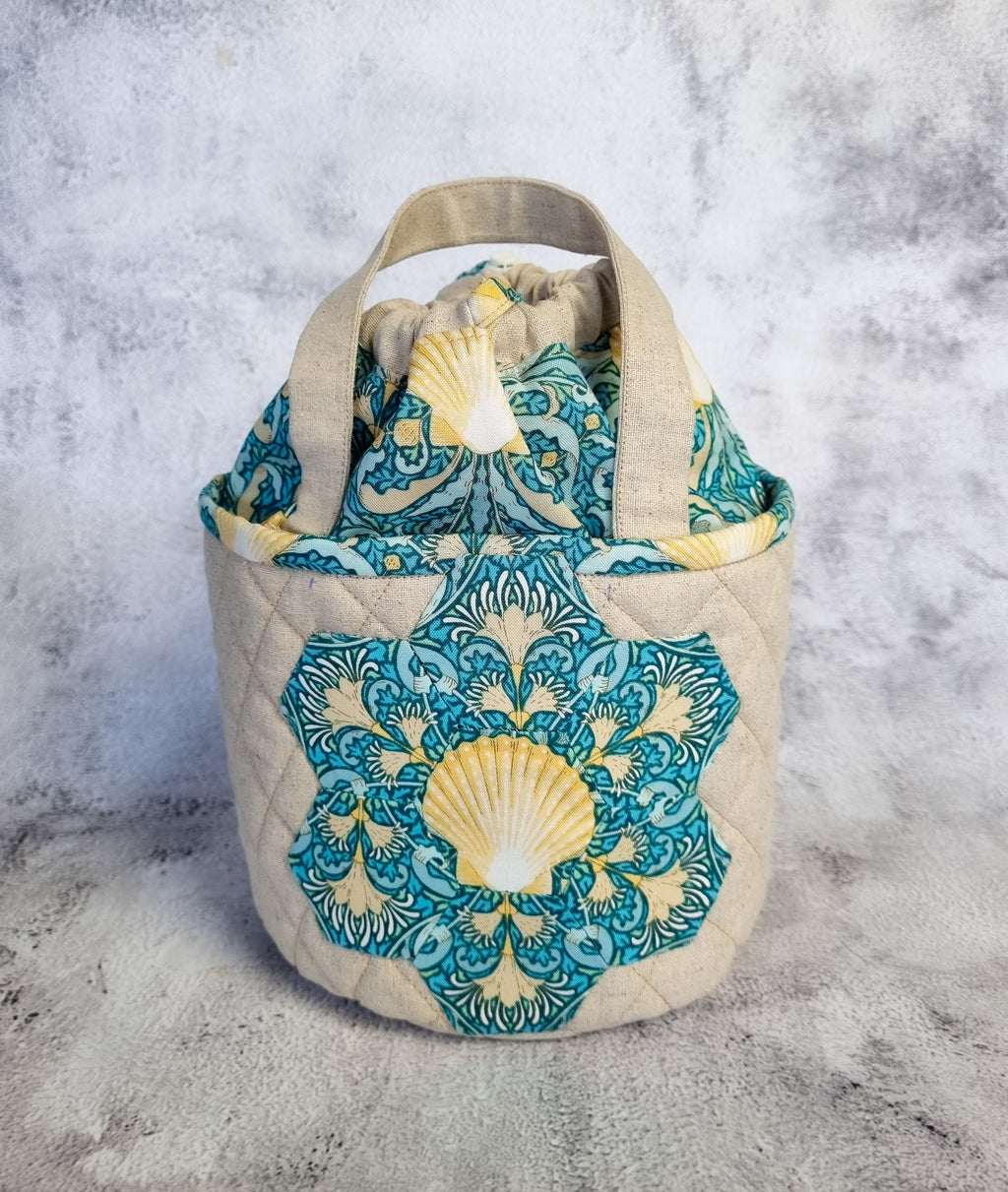 Drawstring Fabric Basket Pattern