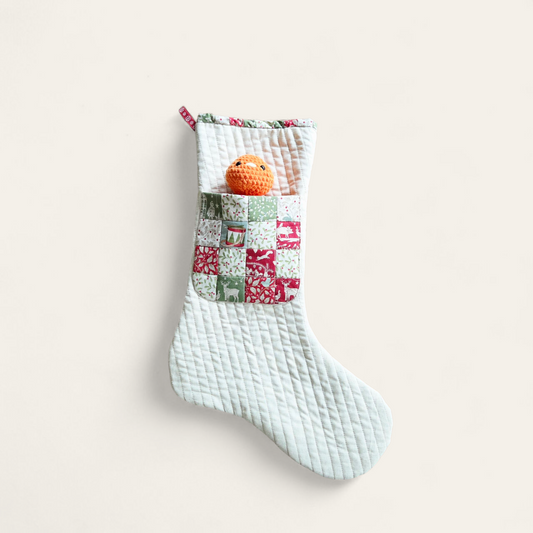 Christmas Stocking Sewing Pattern with Candy Pocket & FPP Star Block