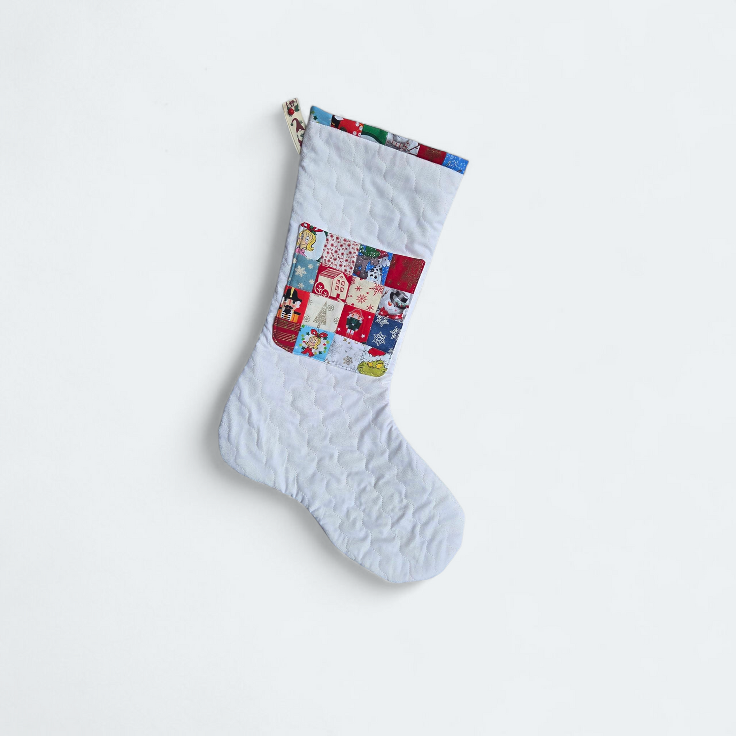 Christmas Stocking Sewing Pattern with Candy Pocket & FPP Star Block