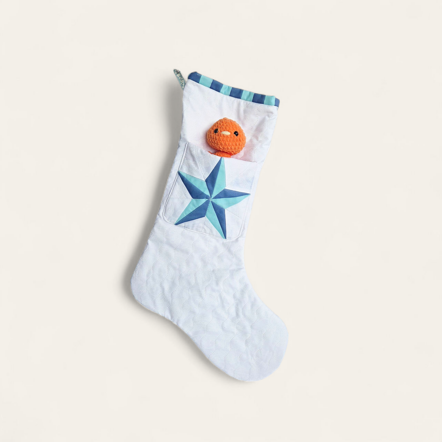 Christmas Stocking Sewing Pattern with Candy Pocket & FPP Star Block