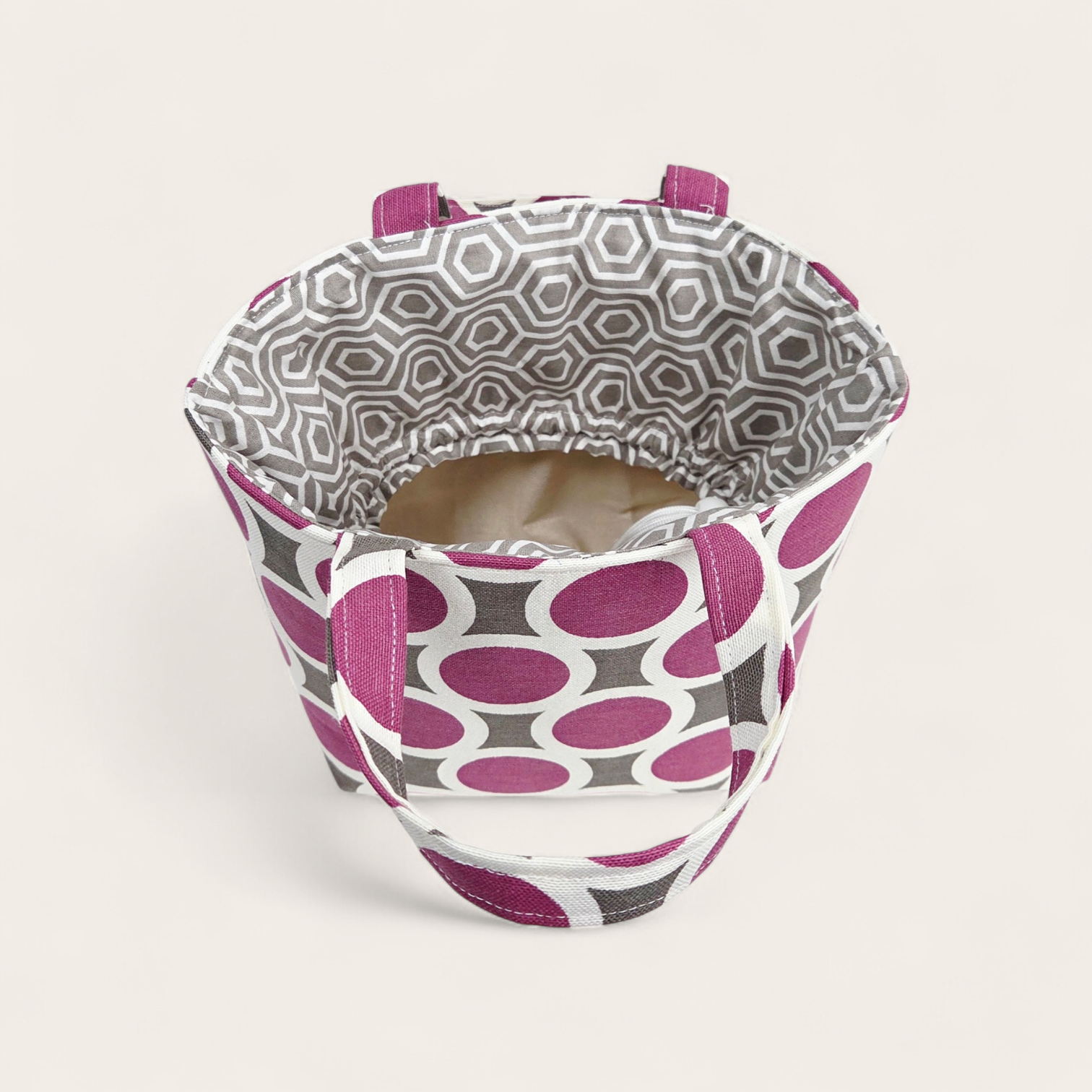 Drawstring Handbag PDF Pattern / 2 sizes with video tutorial
