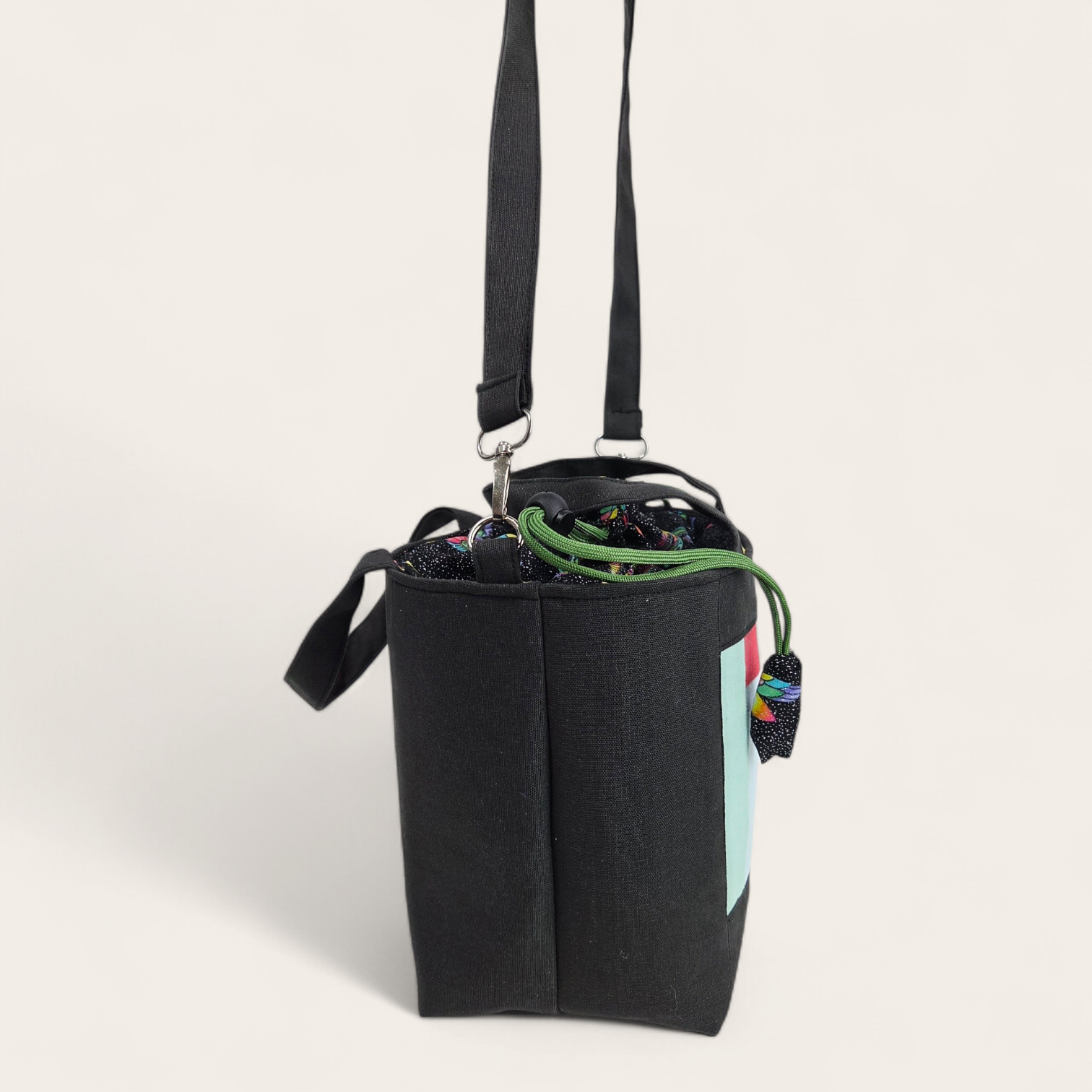 Drawstring Handbag PDF Pattern / 2 sizes with video tutorial