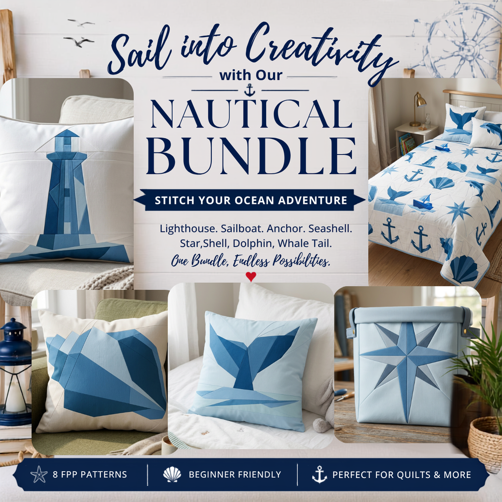 8 Nautica Foundation Paper Piecing Pattern Bundle | PDF Quilt Patterns
