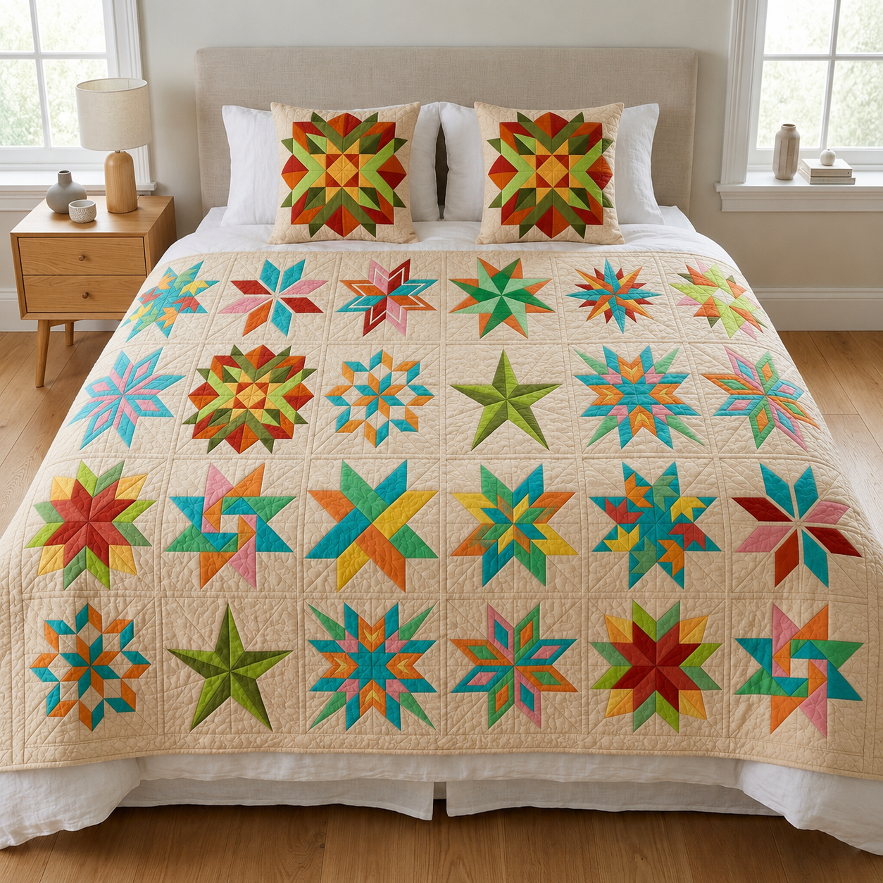 16 Star Modern Foundation Paper Piecing Pattern Bundle | PDF Quilt Patterns