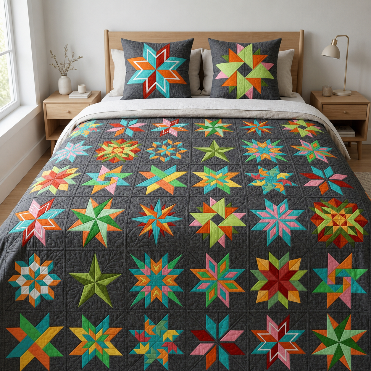 16 Star Modern Foundation Paper Piecing Pattern Bundle | PDF Quilt Patterns