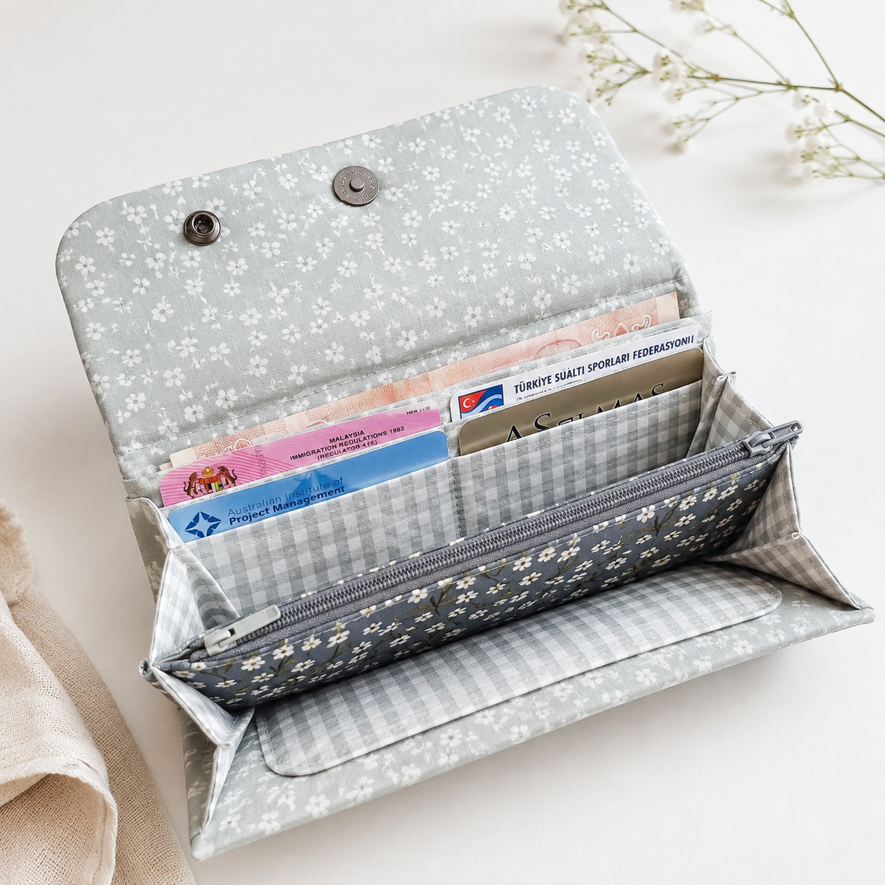 Accordion Long Wallet Pattern
