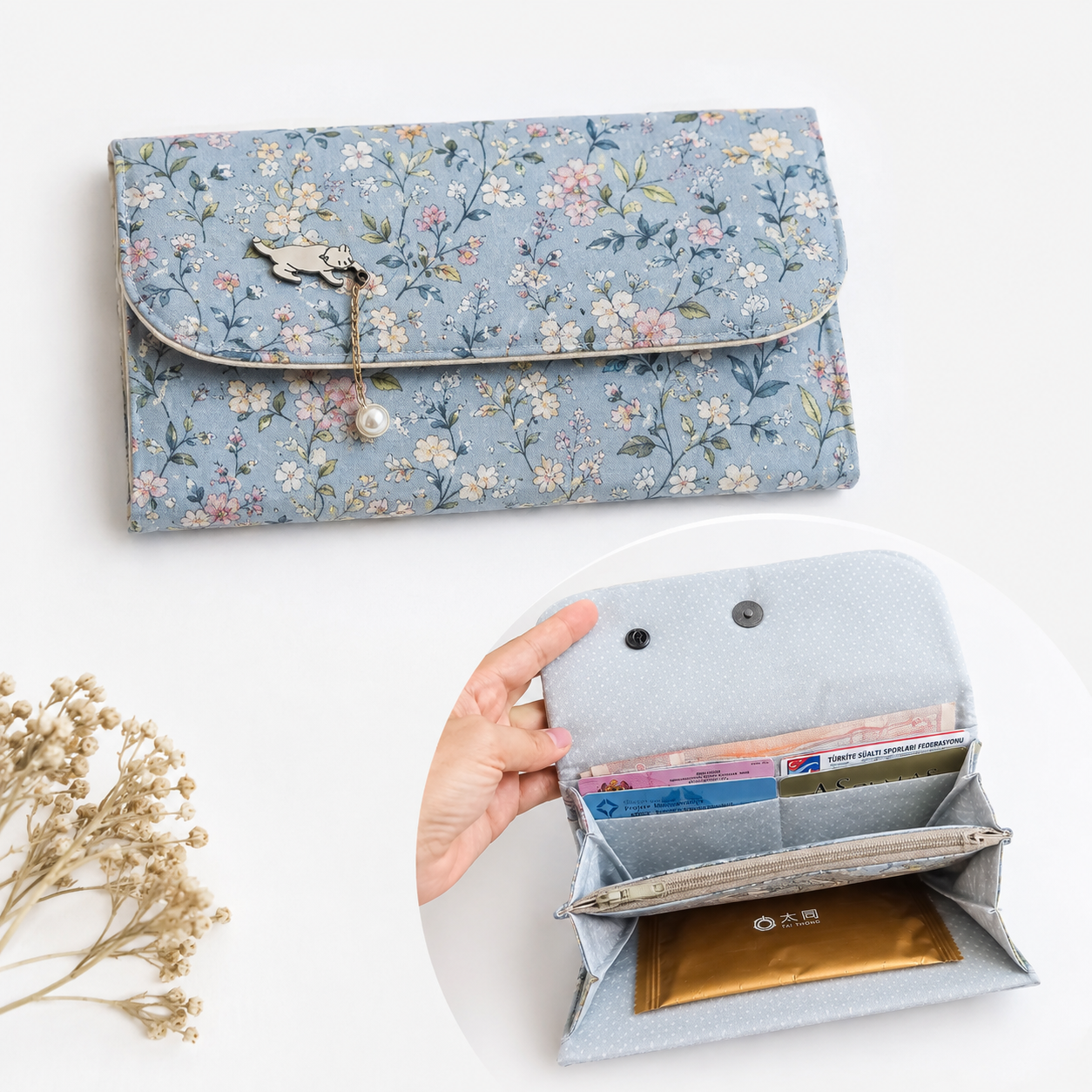Accordion Long Wallet Pattern