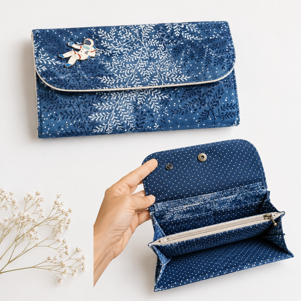 Accordion Long Wallet Pattern