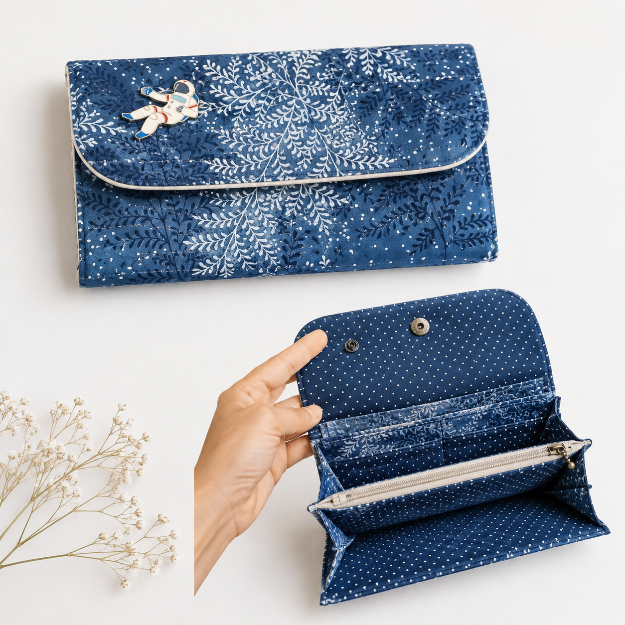 Accordion Long Wallet Pattern