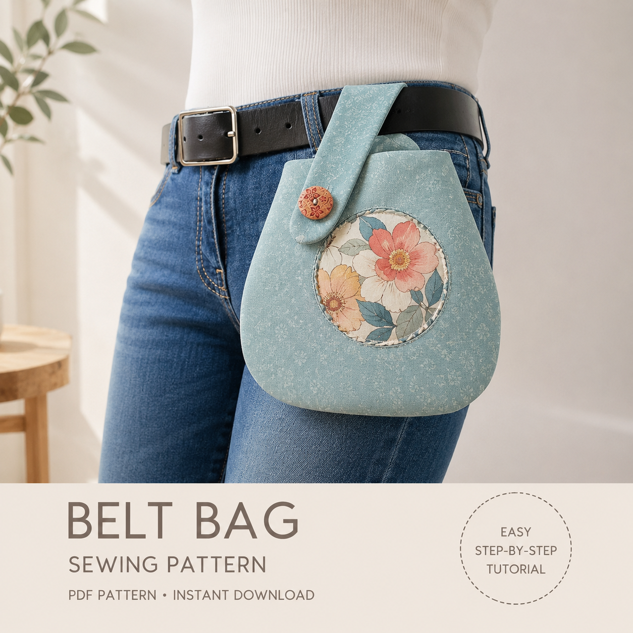 Belt Bag pattern  2 sizes/FREE Mini Pouch pattern