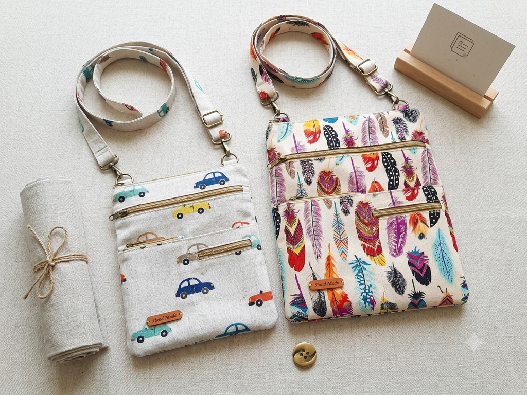 Crossbody Bag Pattern/ 2 different size