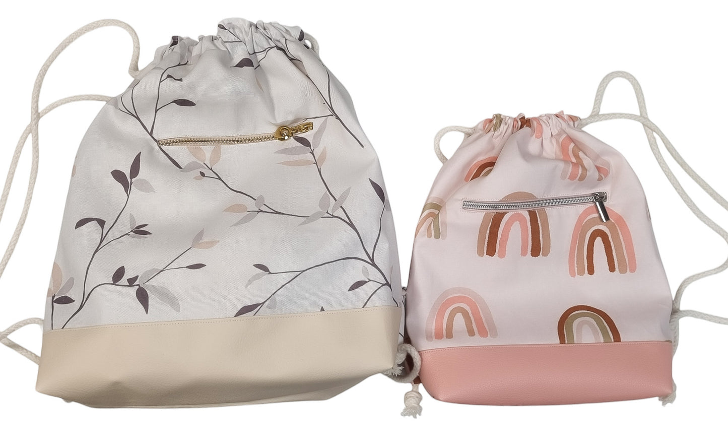 Drawstring Backpack Kids / Adult, 2 different sizes.