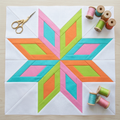 Orbit Star FPP Quilt Block Pattern – PDF Download |6 Sizes Included
