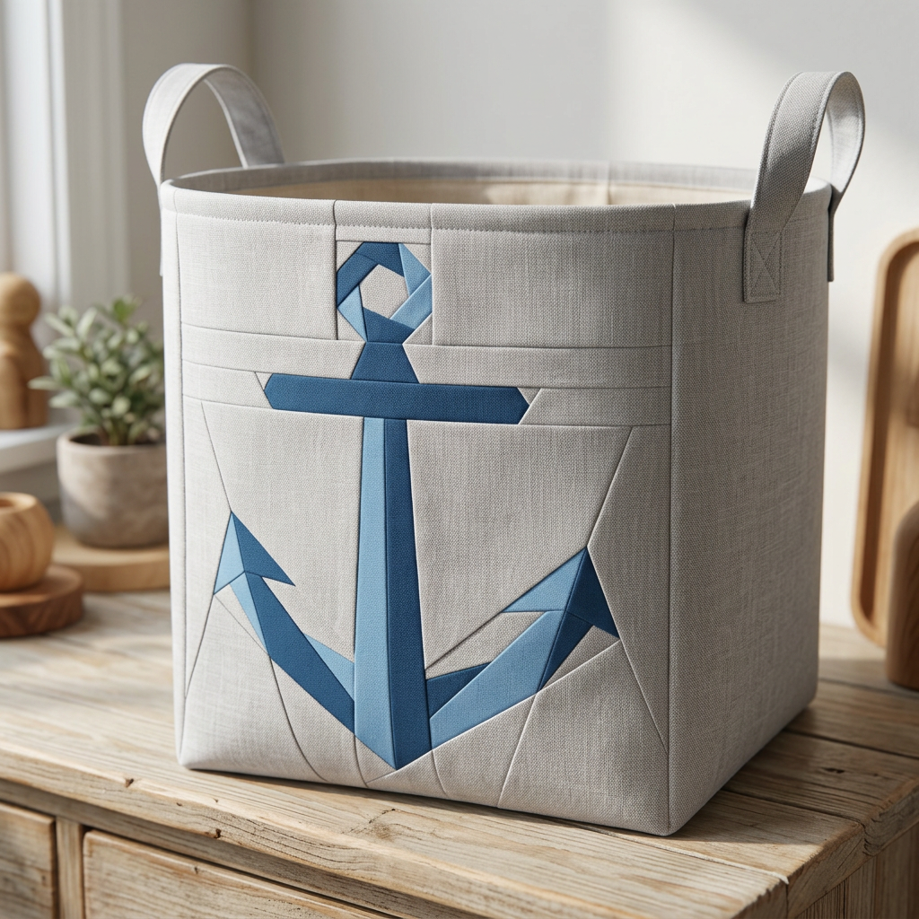 Anchor FPP Quilt Block Pattern – PDF Download | 4 Sizes Included