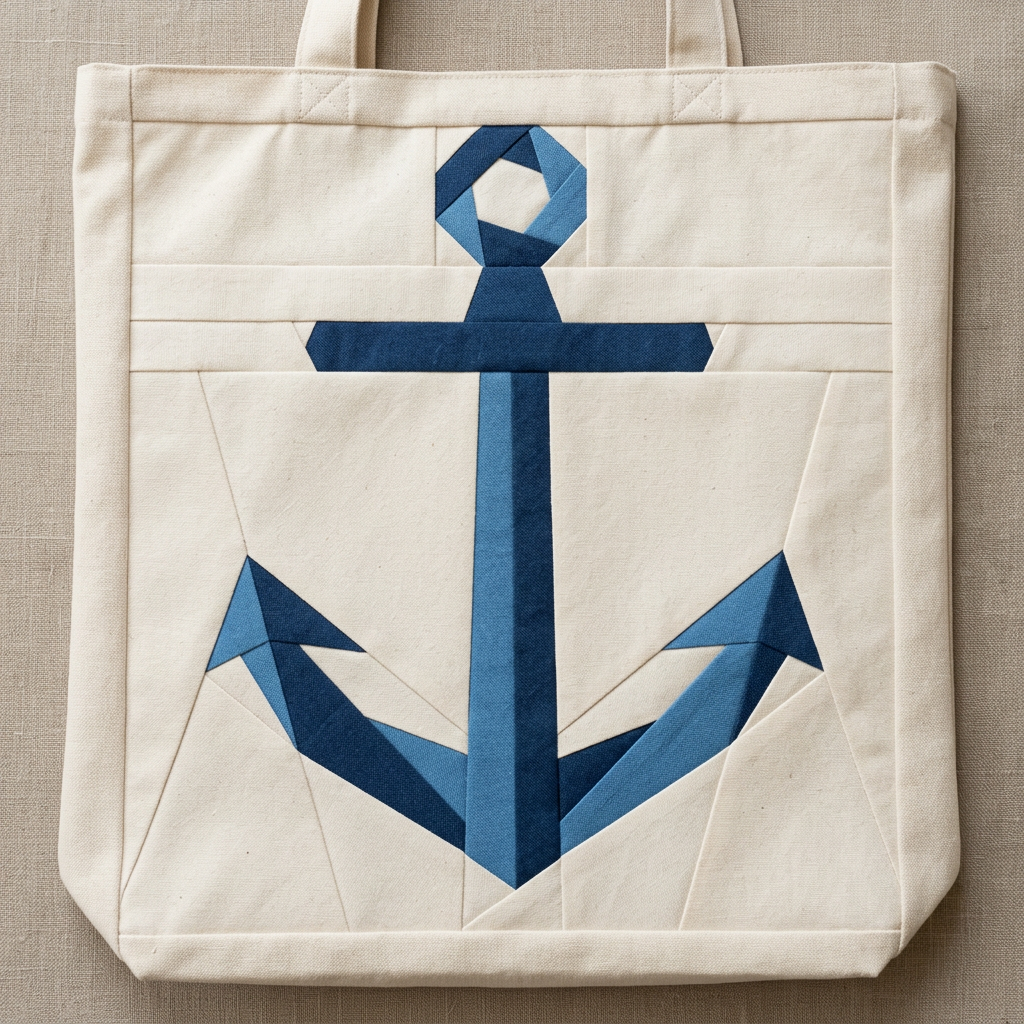 Anchor FPP Quilt Block Pattern – PDF Download | 4 Sizes Included