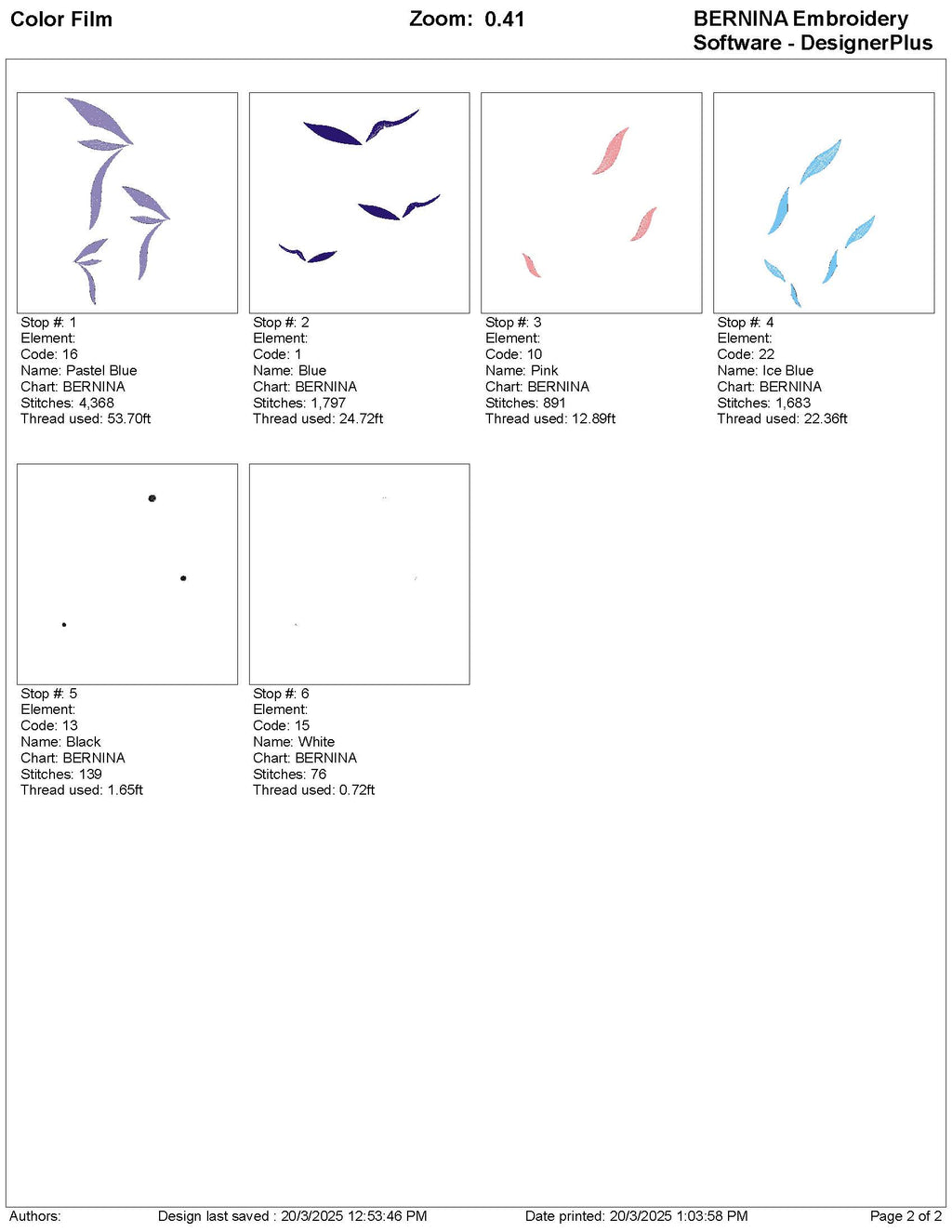 Bird Embroidery Design Set – 2 Variations, 5 Sizes Total