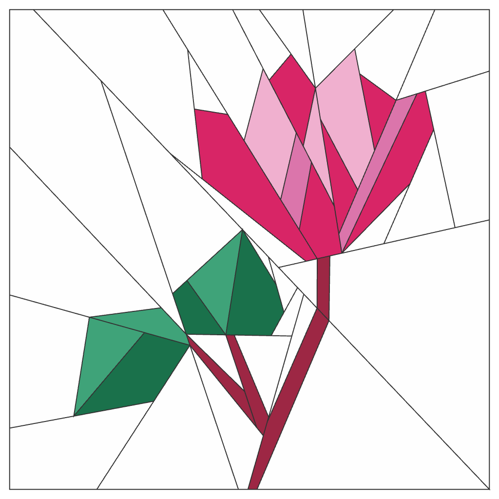 12 Flower Foundation Paper Piecing Pattern Bundle | PDF Quilt Patterns