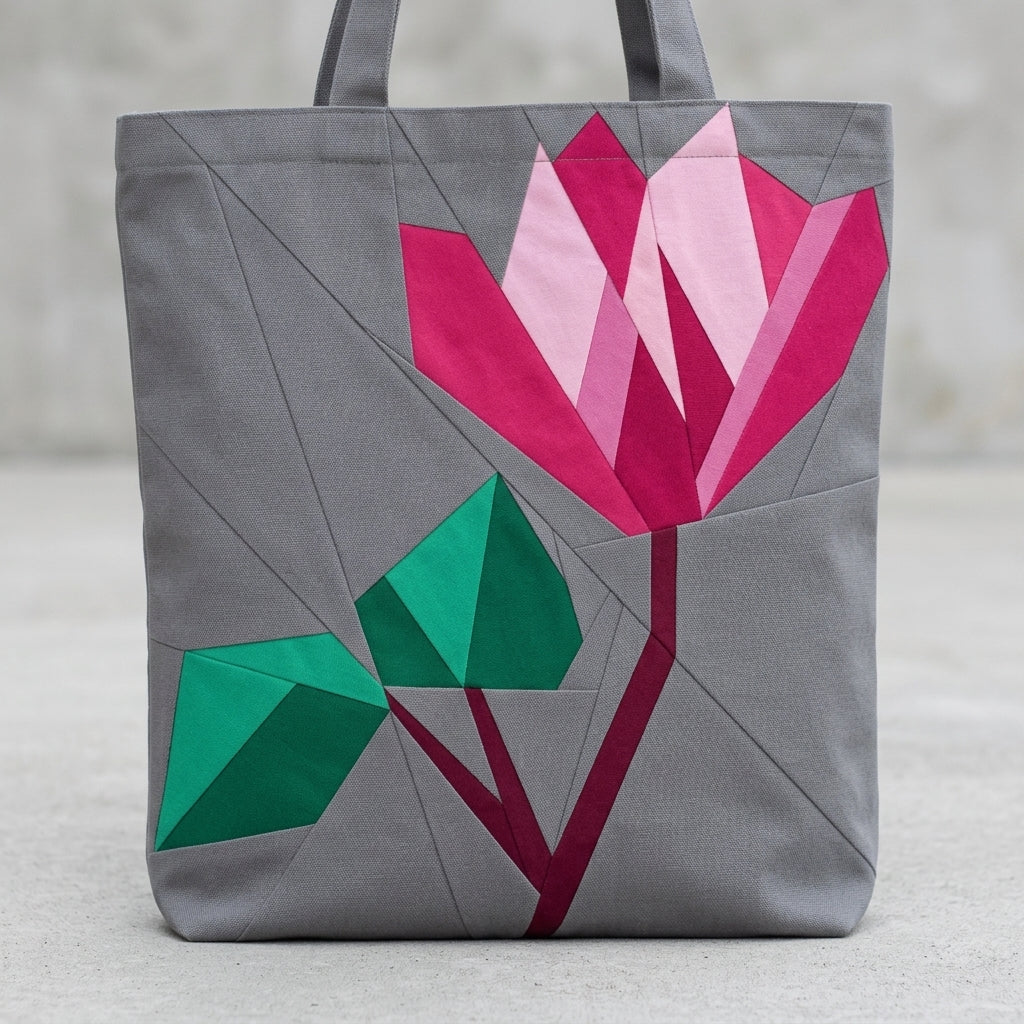 Cyclamen  FPP Quilt Block Pattern / 4 Sizes Included – PDF Download