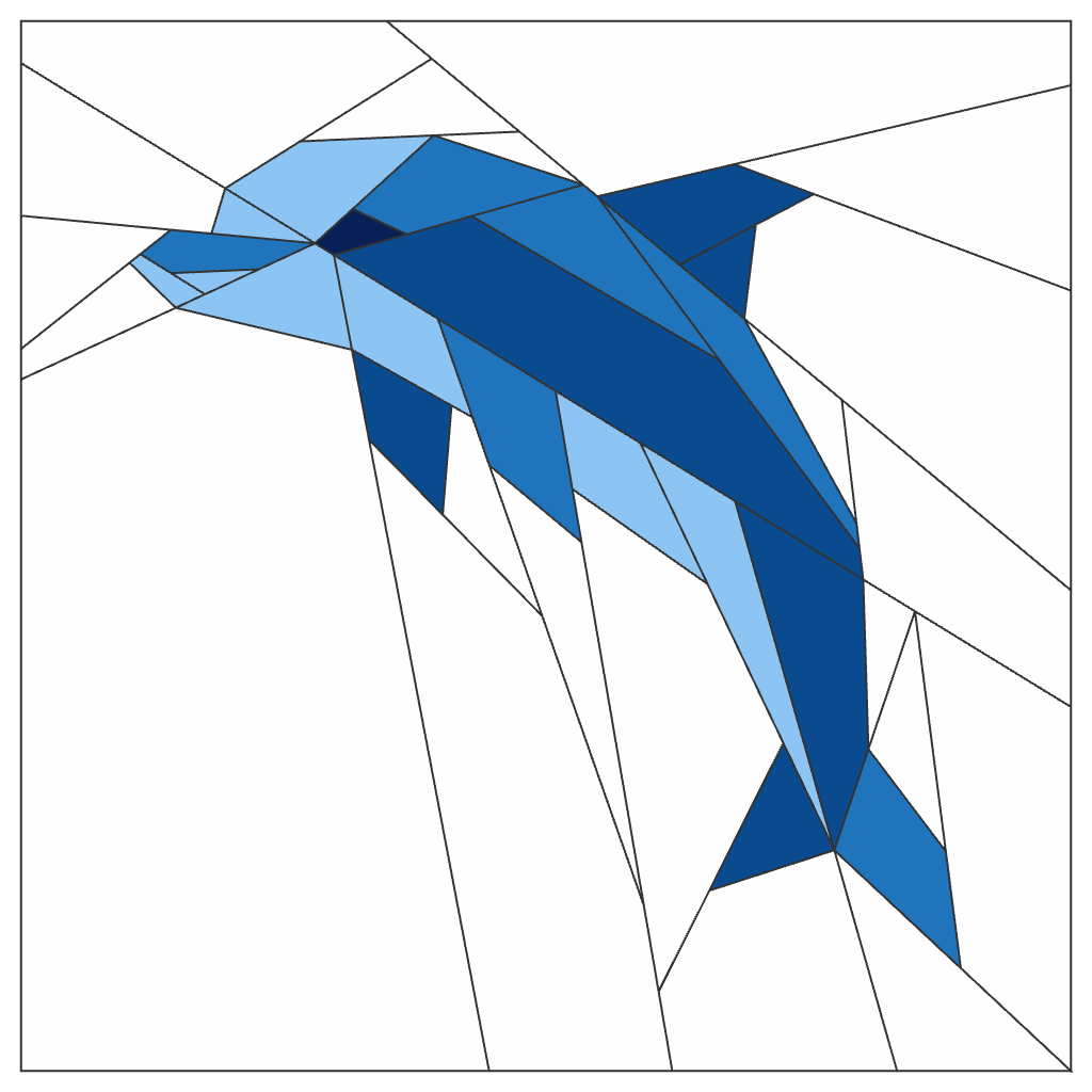 Dolphin FPP Quilt Block Pattern – PDF Download | 4 Sizes Included