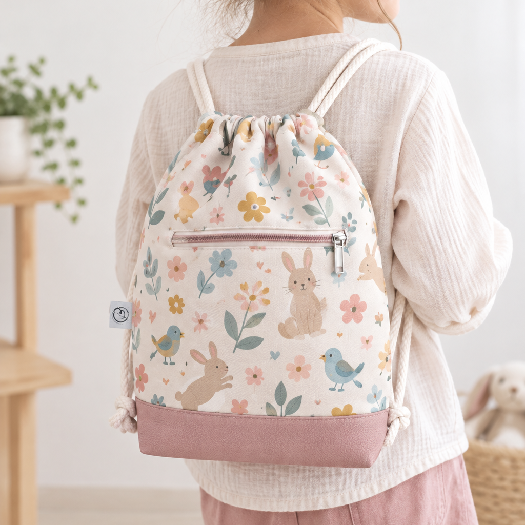 Drawstring Backpack Kids / Adult, 2 different sizes.