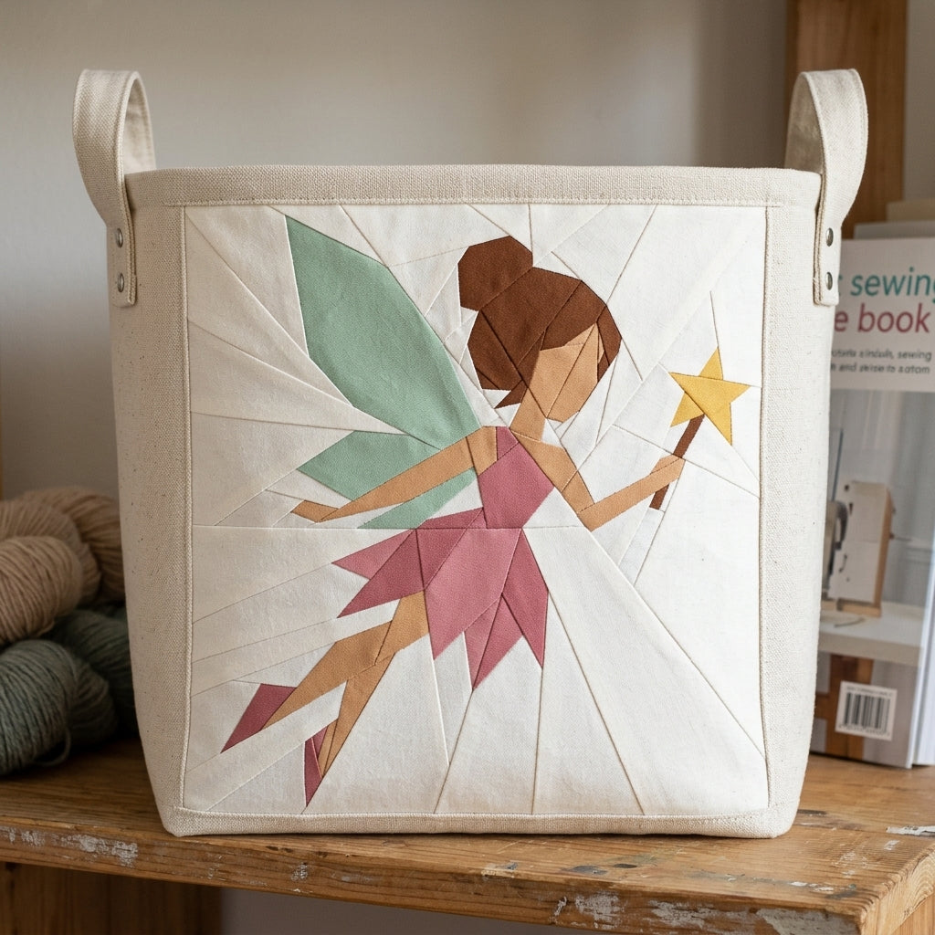 Fairy Foundation Paper Piecing Pattern | Fairy Quilt Block PDF | Fairytale FPP Pattern | Girls Nursery Quilt Decor | Instant Download