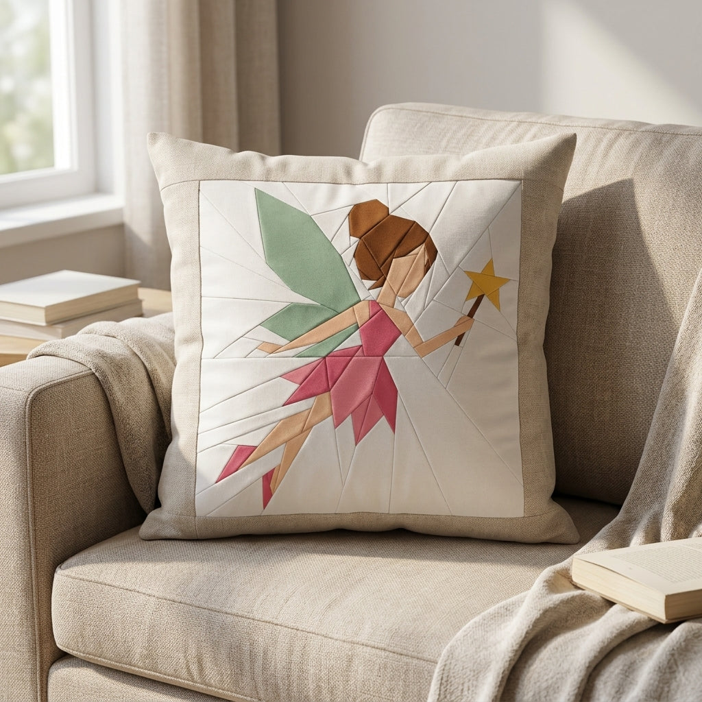 Fairy Foundation Paper Piecing Pattern | Fairy Quilt Block PDF | Fairytale FPP Pattern | Girls Nursery Quilt Decor | Instant Download