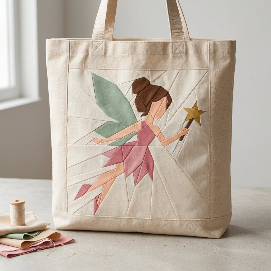 Fairy Foundation Paper Piecing Pattern | Fairy Quilt Block PDF | Fairytale FPP Pattern | Girls Nursery Quilt Decor | Instant Download