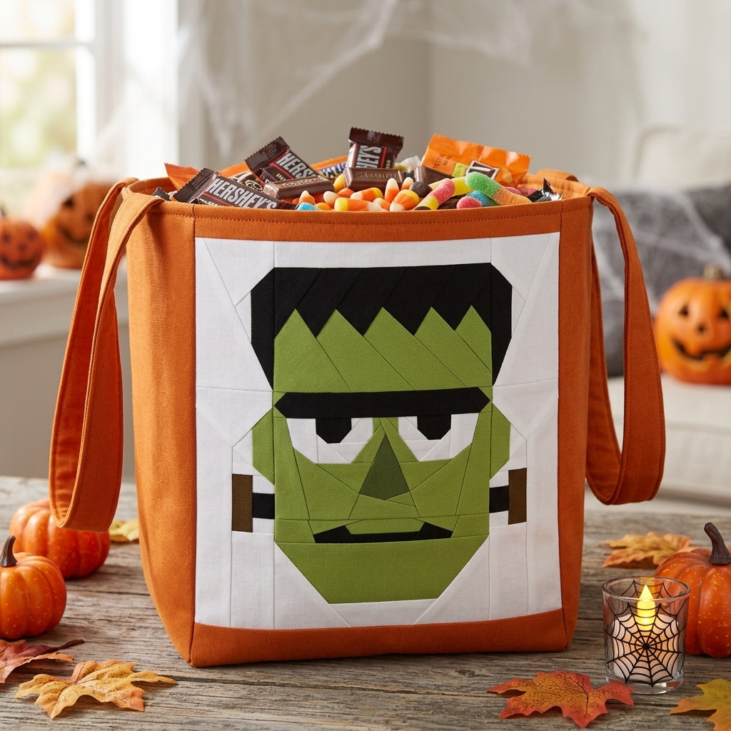 Frankenstein FPP Quilt Block Pattern – PDF Download | 4 Sizes Included
