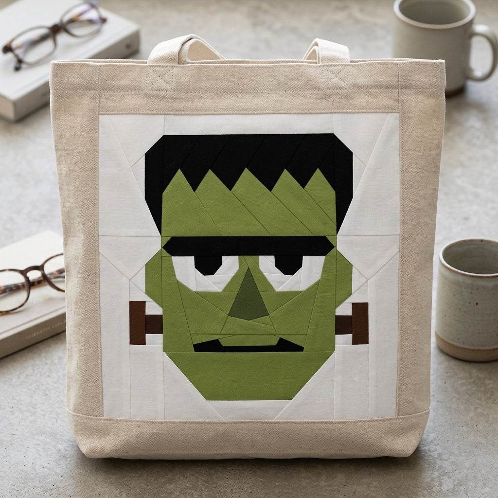 Frankenstein FPP Quilt Block Pattern – PDF Download | 4 Sizes Included